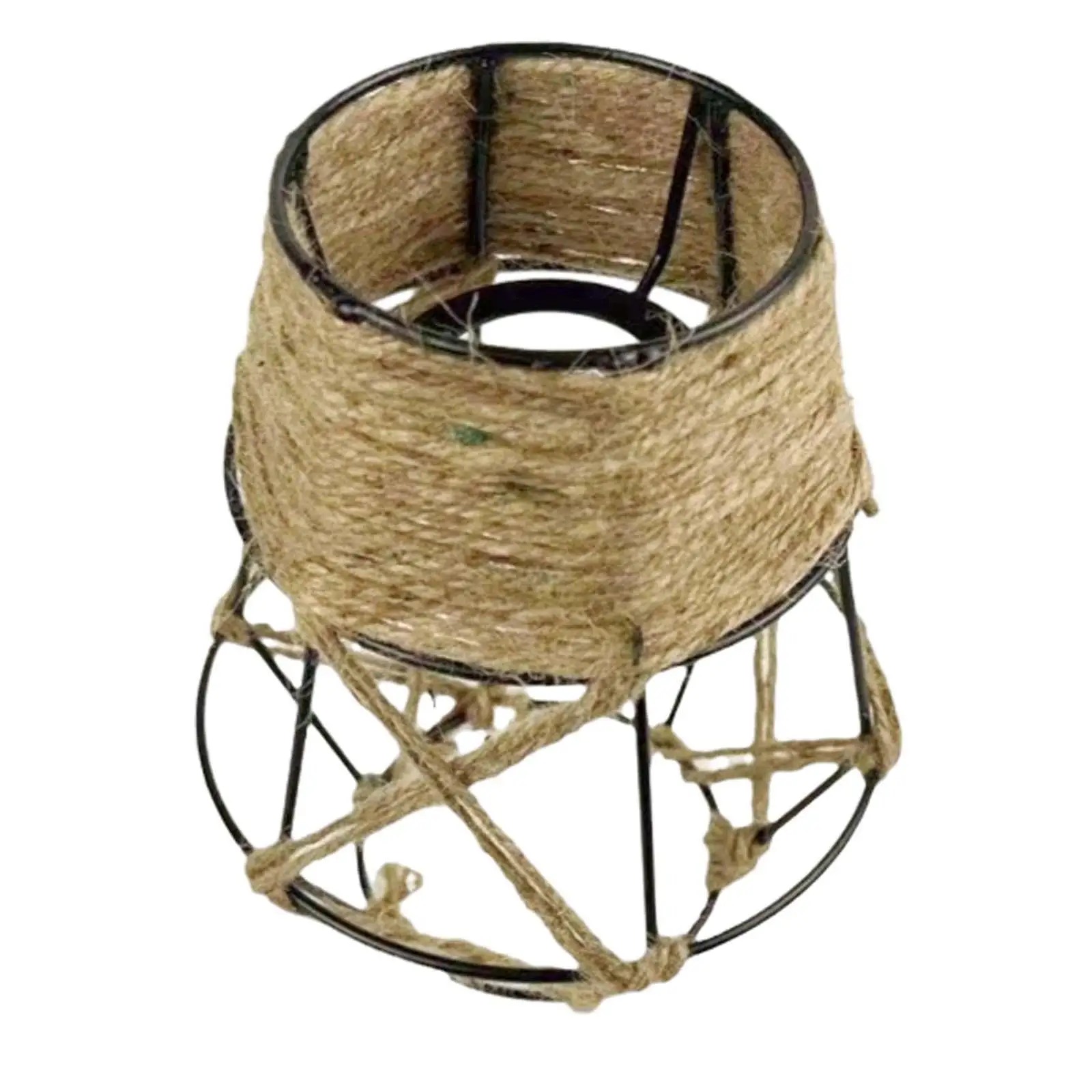 Ceiling Light Fixture Cover Decors Handwoven Rope Lampshade Pendant Lamp Shade for Club Hotel Lantern Kitchen Island Dining Room