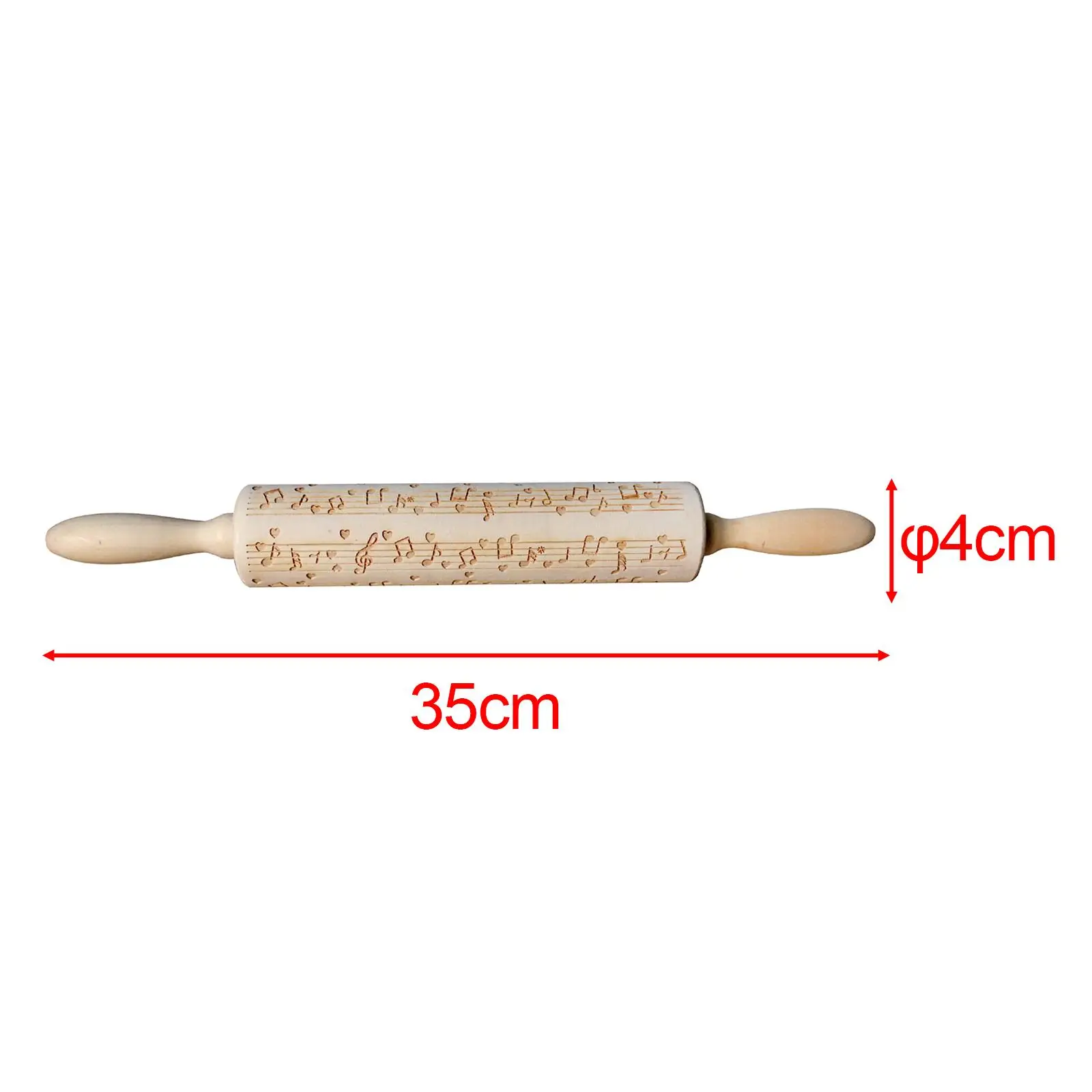 Wooden Embossed Rolling Pin Rolling Pin Christmas Elk Print for Xmas Textured Pizza Rolling Pin Kitchen Tool Cookie Rolling Pin