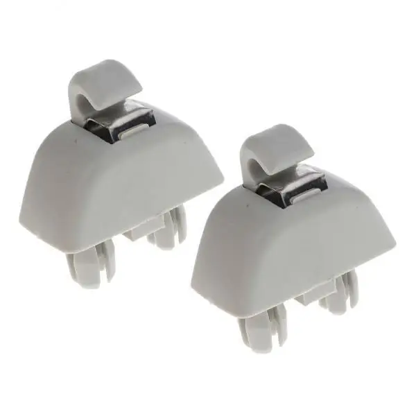 4x 2 Pieces  Visor Hook Clips for  A6 C6  for   - Gray, As Described