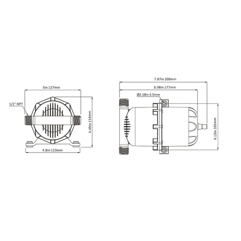 Wasserspeicher für Tank Marine Boot RV Wasserpumpe Wasserflussstabilisierung De GTWS – Detail 6