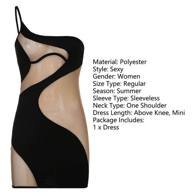 KLALIEN Women Dress Sexy See Through Mesh Patchwork Halter Mini Bodycon  Dresses Streetwear Y2K Activewear 2022 Summer New - AliExpress