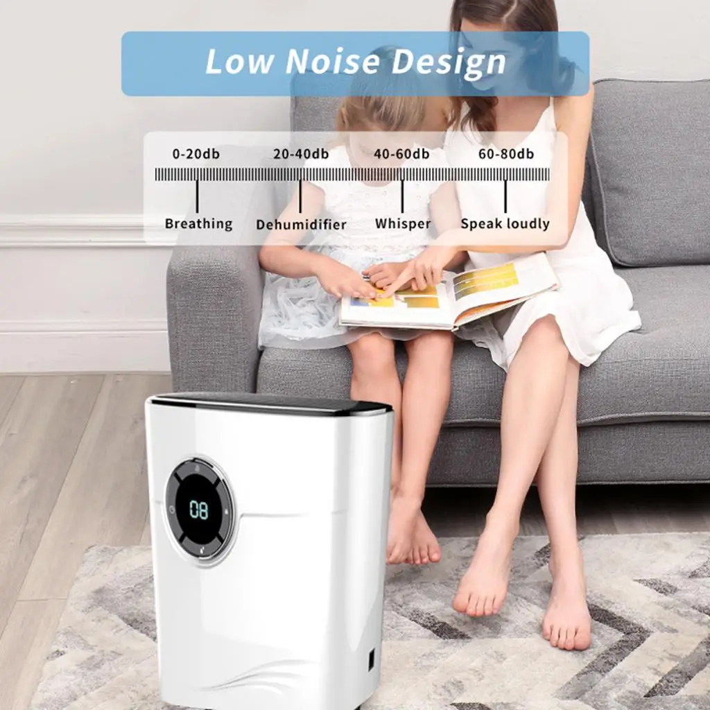 Electric Mini EU Plug Dehumidifier Compact and Portable High Humidity for Home, Kitchen, Bedroom,Basement, , Office