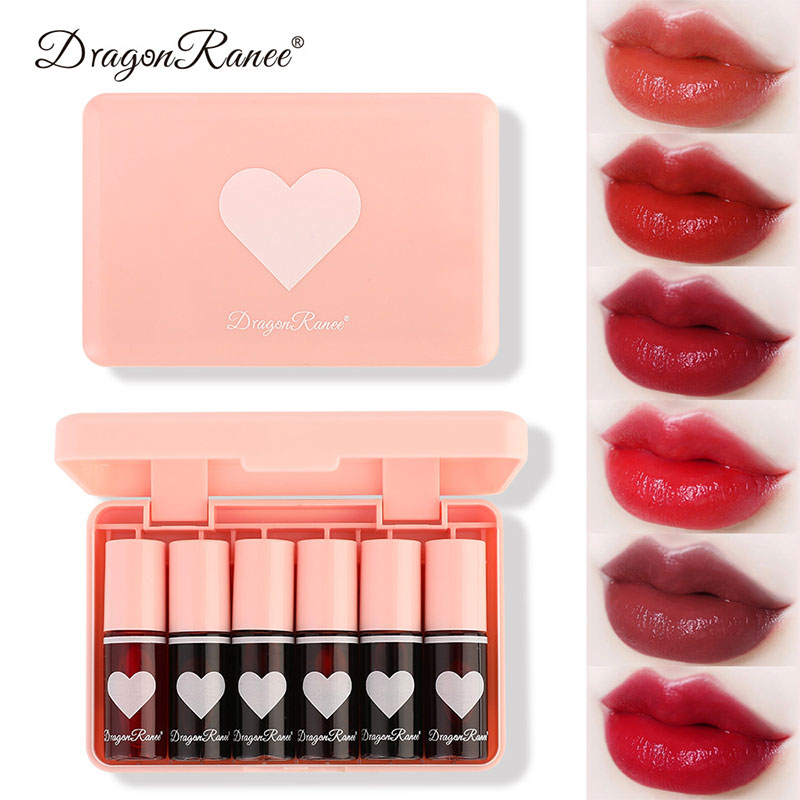 Best of 6 Pieces Lip Gloss Stain Long Lasting Liquid Lipstick Fashion Makeup Cosmetics Easy Apply Non-Stick Cup Waterproof Lip Gloss Set Reviews & Tips