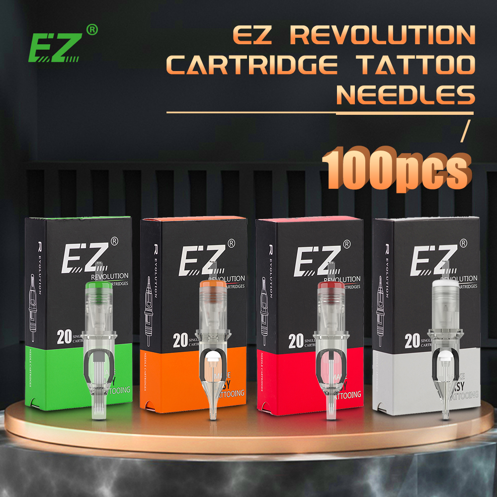 Best of 100pcs EZ Revolution Cartridge Tattoo Needles Permanent Makeup 0.30mm / 0.35mm RL RS M1 RM For Rotary Cartridge Tattoo Machine Pen Reviews & Tips