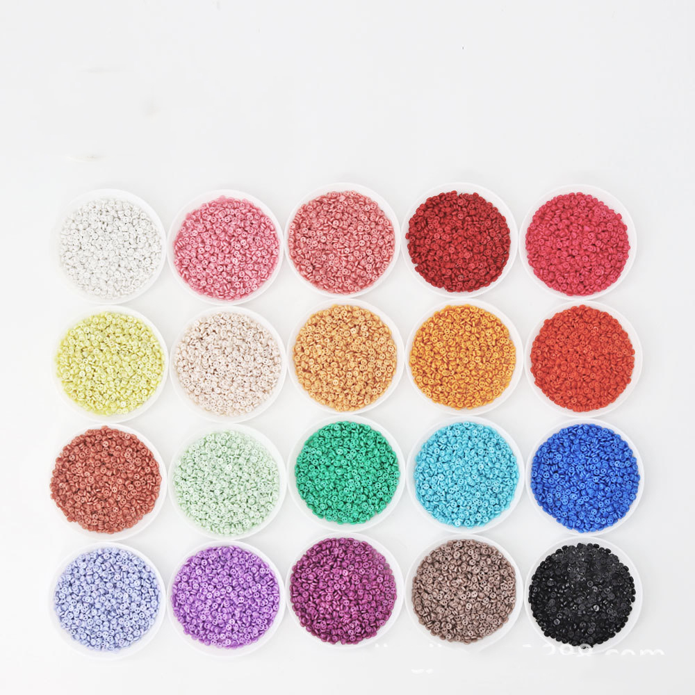 Description Picture 4 of itemHot Sale 3mm Mini Buttons Needlework Resin Plastic 2 Holes Button for Cartoon Dolls Clothes Shoes Scrapbooking Sewing Garment