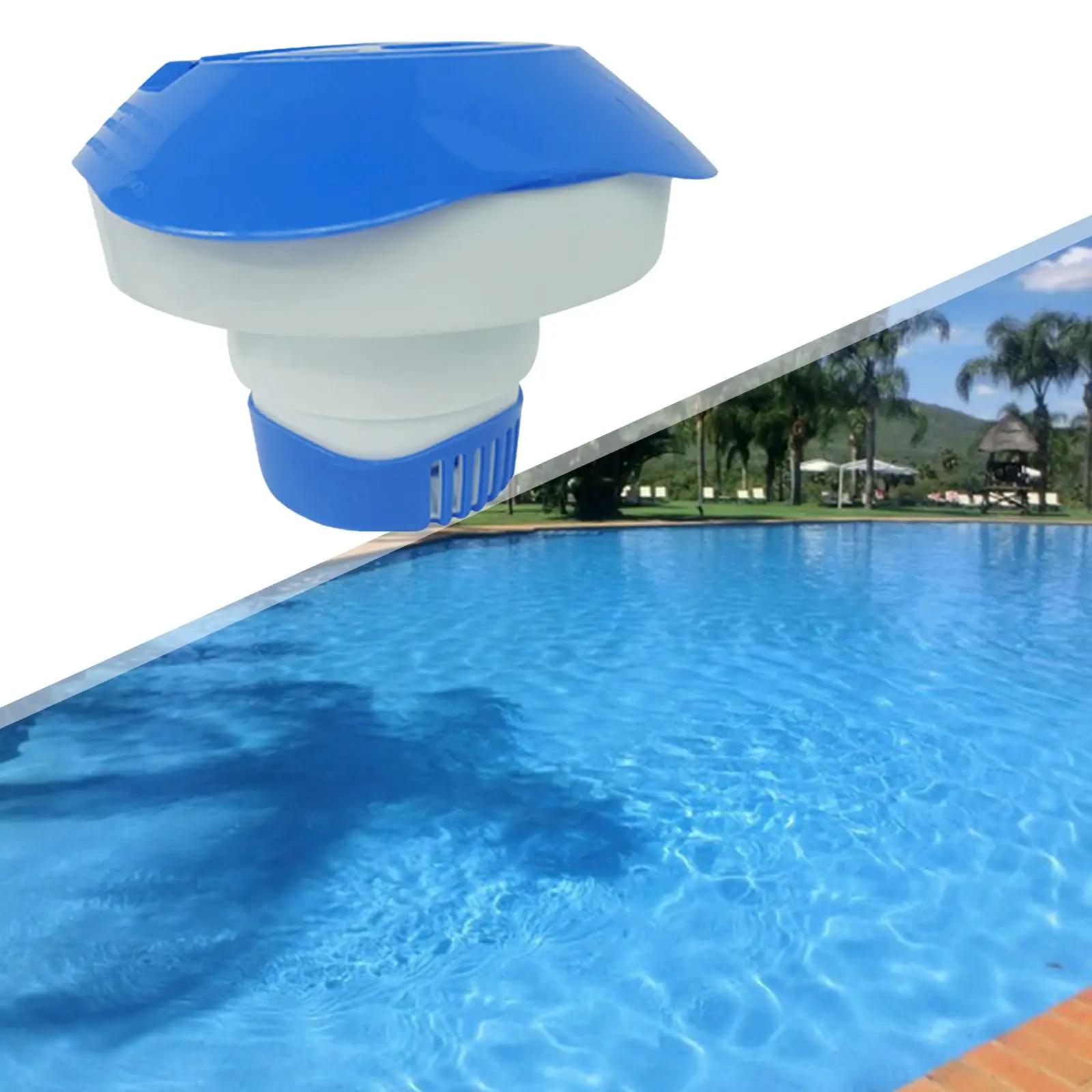 Floating Chlorine Dispenser Tablet Tab Floater Dispenser Supplies Cleaner Swimming Pool Floating  for Fish  Spring Pools