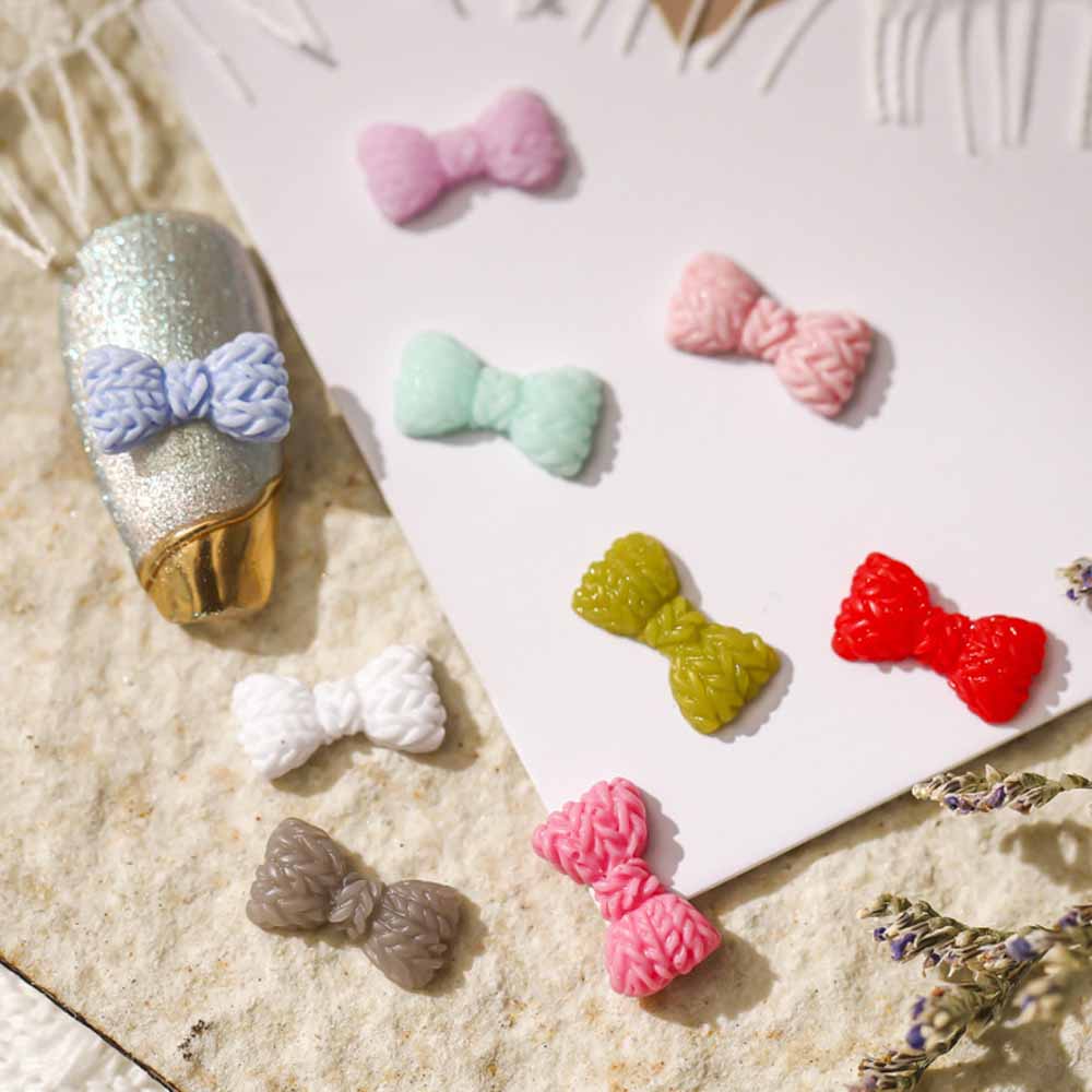 Best of 50pcs Embossing Bowknot Nail Art Charm 3D 5.8*10.8mm Resin Flatback Frosted Bow Nail Art Decoration DIY Lovely Manicure Parts Reviews & Tips