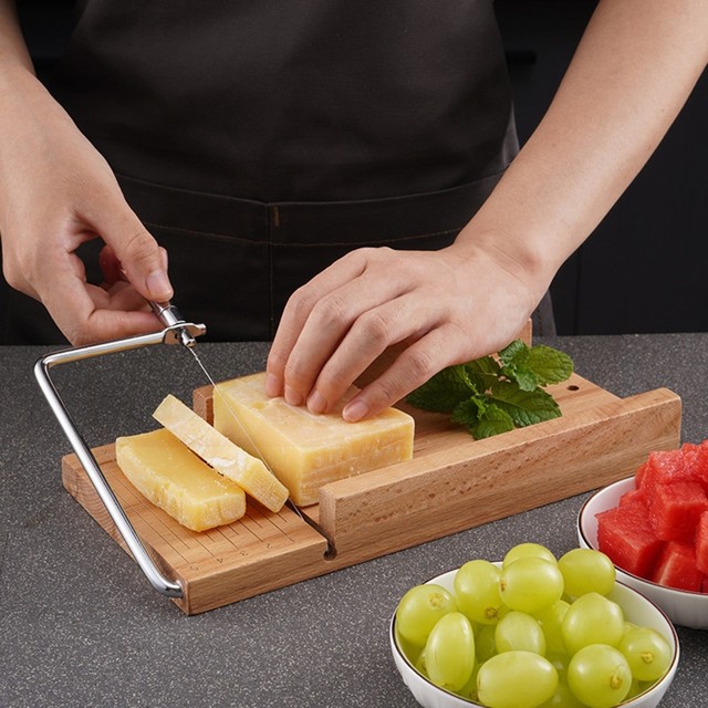 Stainless Steel Cheese Grater Non Slip Butter Cutting Board Cheese Slicer  With Suction Cup Kitchen Gadget For Butter Ham Sausage - AliExpress