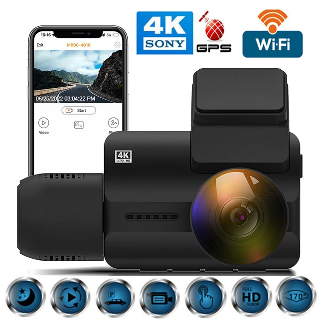 2160p Front And Cabin Dual Dash Cam For Cars Taxi, Car Dvr Driving Recorder  Parking Monitor Camera Wifi Gps + 64g Card - Dvr/dash Camera - AliExpress