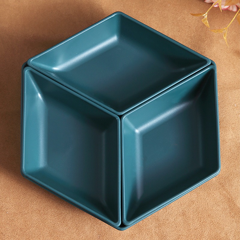 Description Picture 6 of itemWheat Straw Plate Dinnerware Dining Plate Set Plastic Plates Cake Dish Salad Plate Picnic Dishes Unbreakable Dishwasher Safe