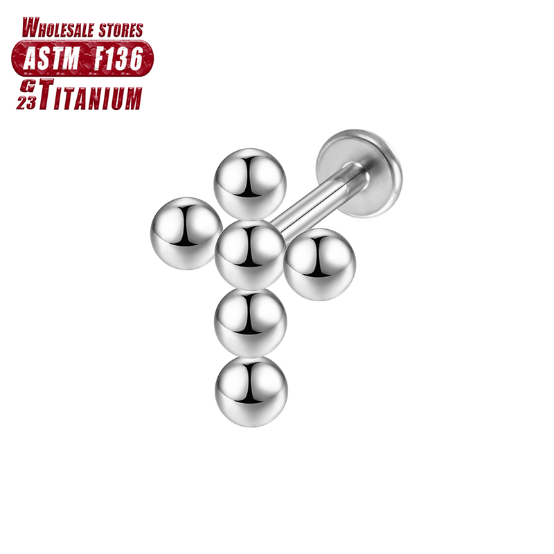 Septum Tragus Piercing Lippen stecker f136 Titan Knorpel Ohr stecker sexy charmante Ohrringe 16g Frauen Labret Clicker Helix Körpers chmuck – Detail 9