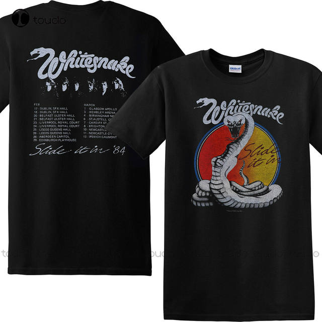 Whitesnake Slide sold It In Tour 1984 Men's T-Shirt Vintage Size M?