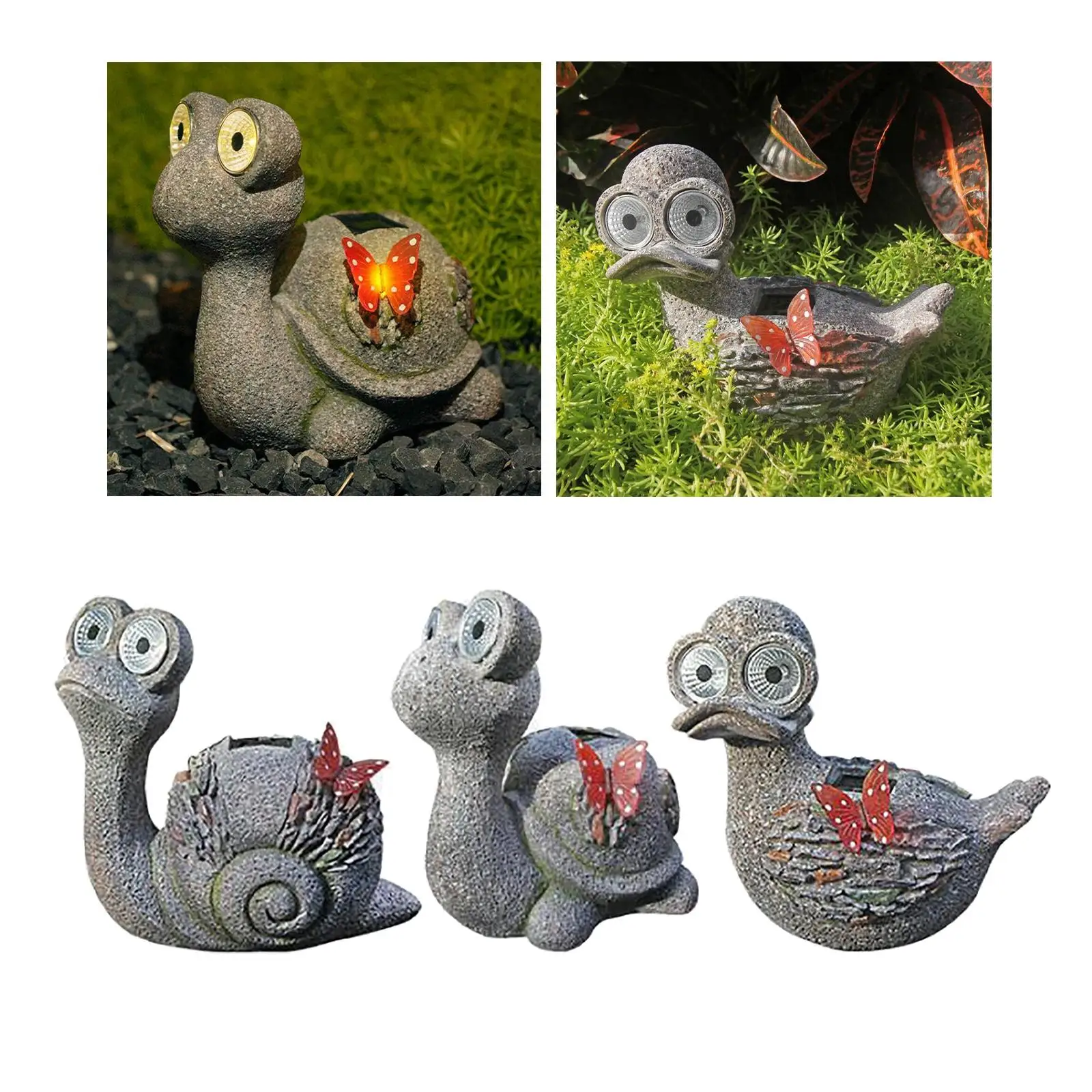Solar Garden Light Animals Figure with Light for Lawn Decoration