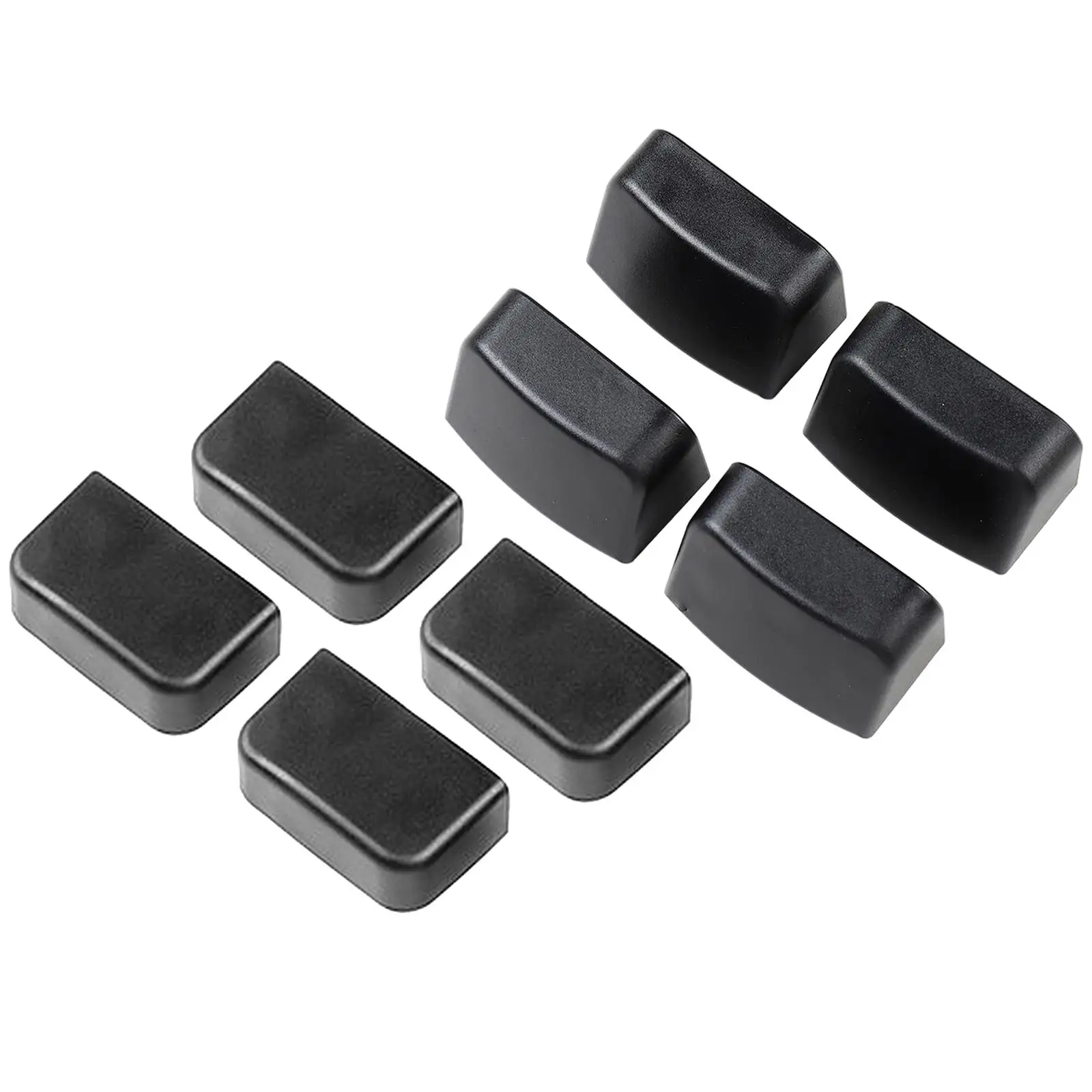 4x Slide Rail Plugs Auto Functional Accs ABS Car Interior Rear Seat Soft Rubber Plugs Protection Fits for Tesla Model 3 Model Y