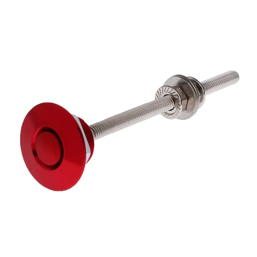  Latch Universal Push Button Low  Locking Pins  for Bumper or DIY (Red/Black)