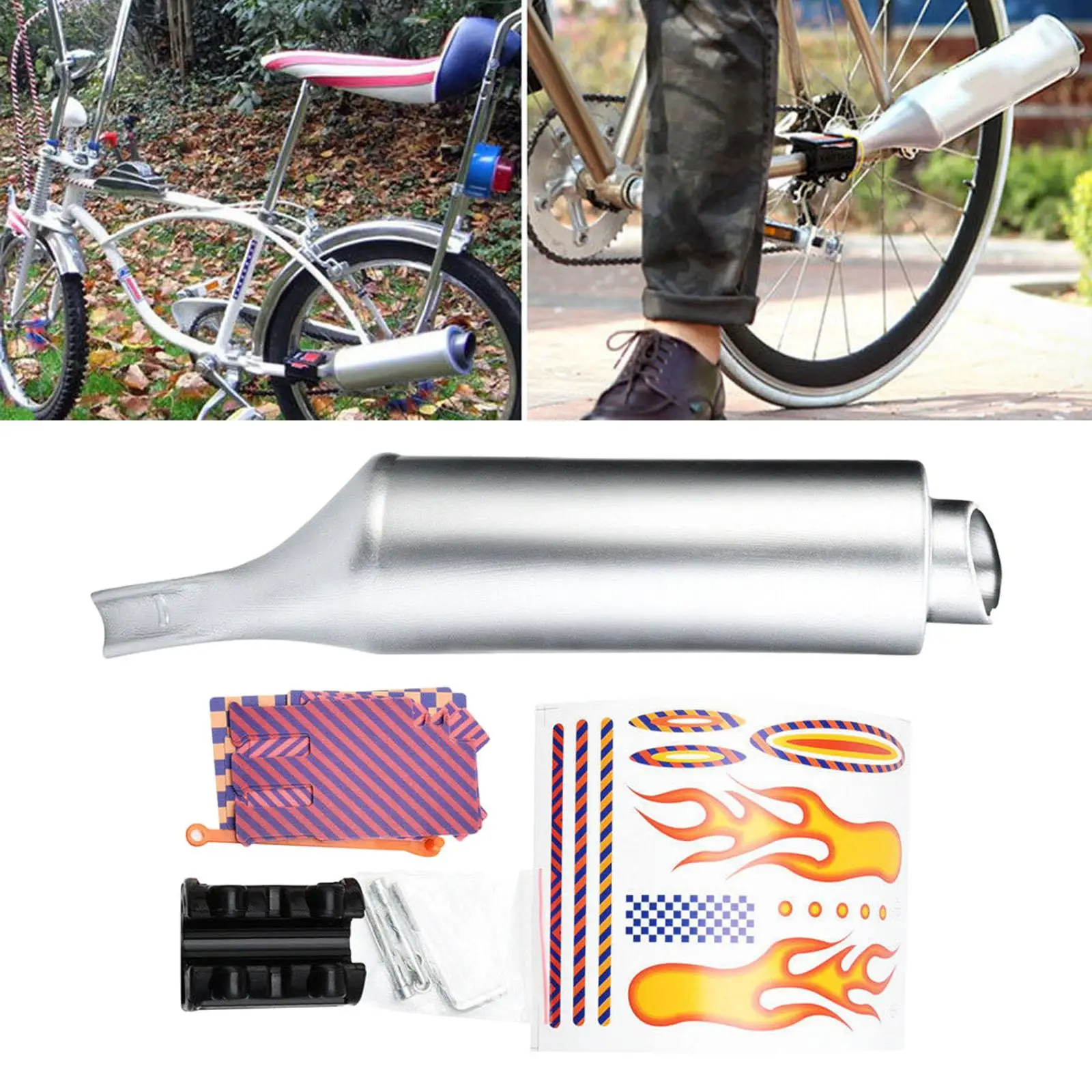 Exhaust Sound System,Motorcycle Sound Exhaust Bike Engine Cycling Accessory for