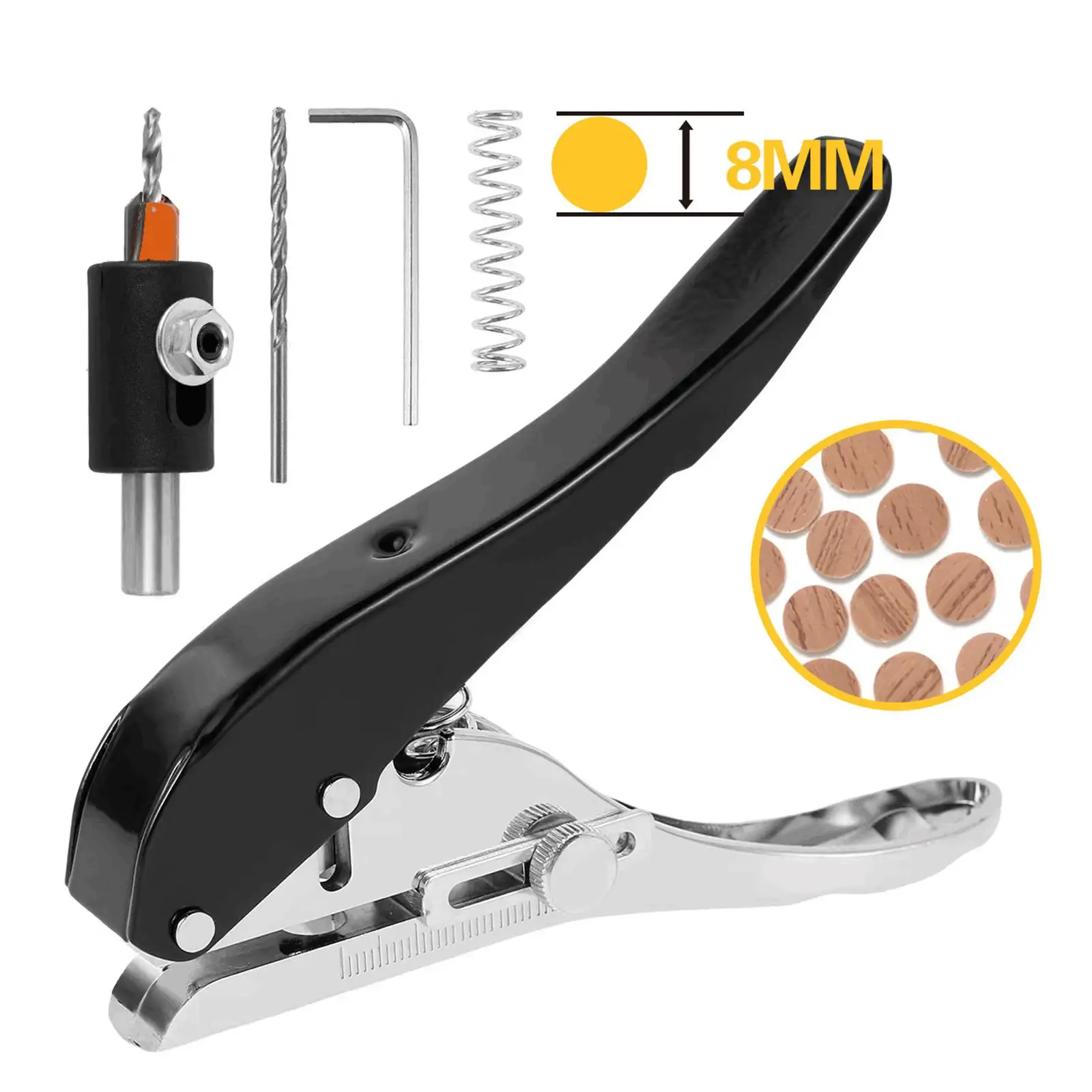 Manual Edge Band Puncher Plier Sturdy Paper Punch for Paper Labels Cardboard