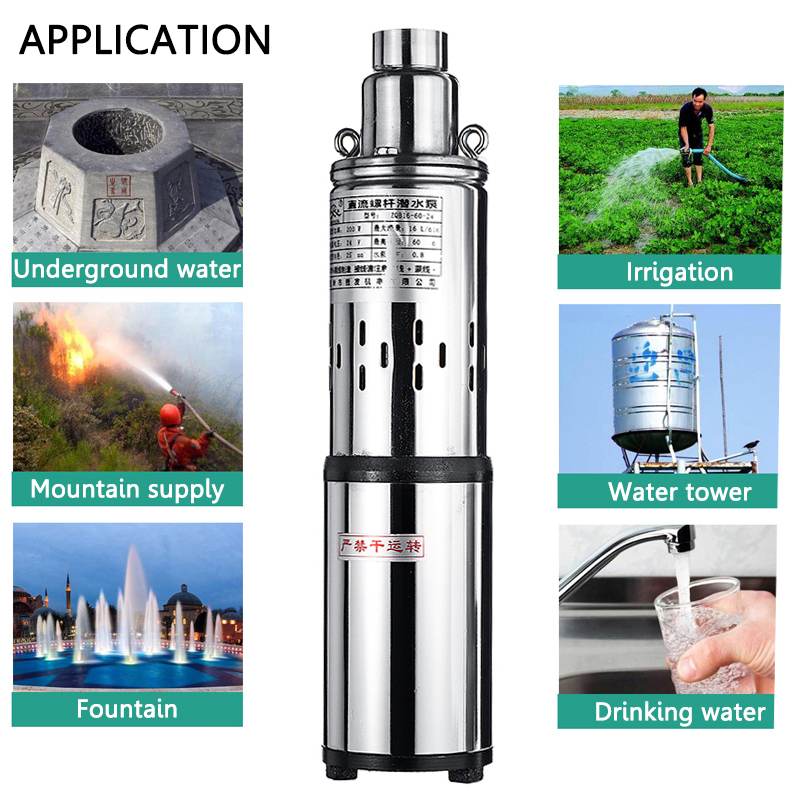 Title 4, 24V/48V High Lift 60m Solar Water Pump High Pre...