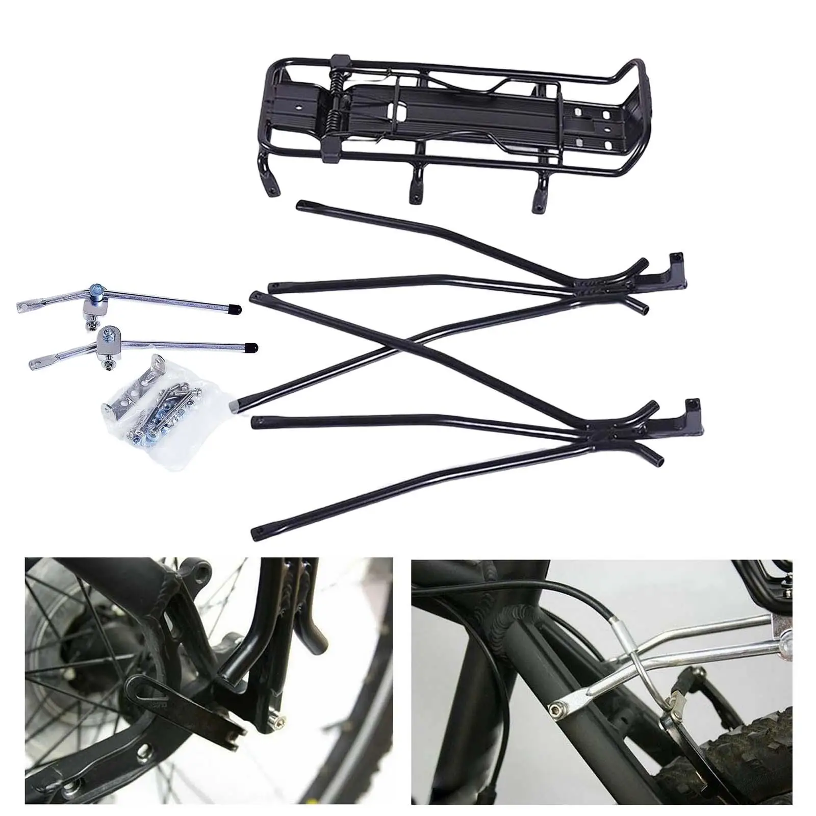 Mountain Road Bike Rear Carrier Rack Bicycle Cargo Pannier Rack Luggage Cycling