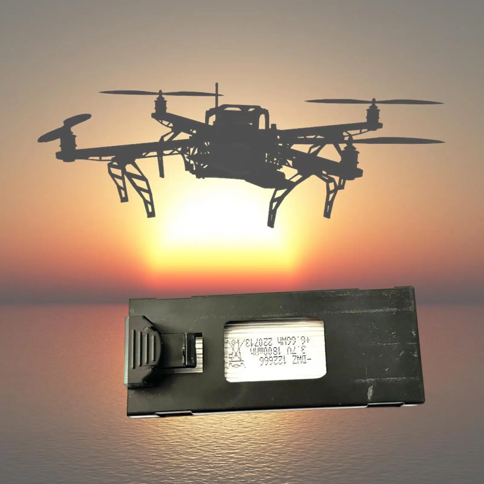 Large Capacity Lithium Battery with Overcharge Protection Portable for H106 RC Drone