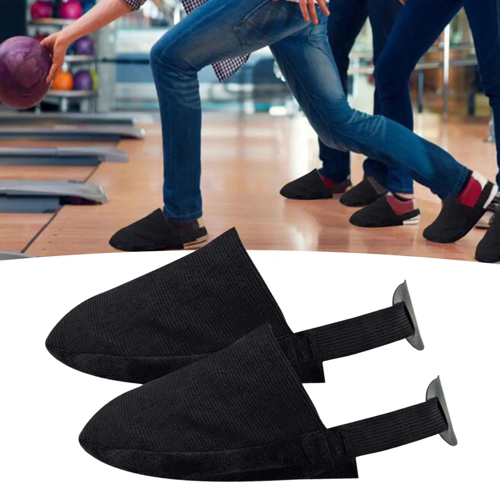Anti Slip Bowling Shoe Cover Black Dustproof Cleaning  Boot