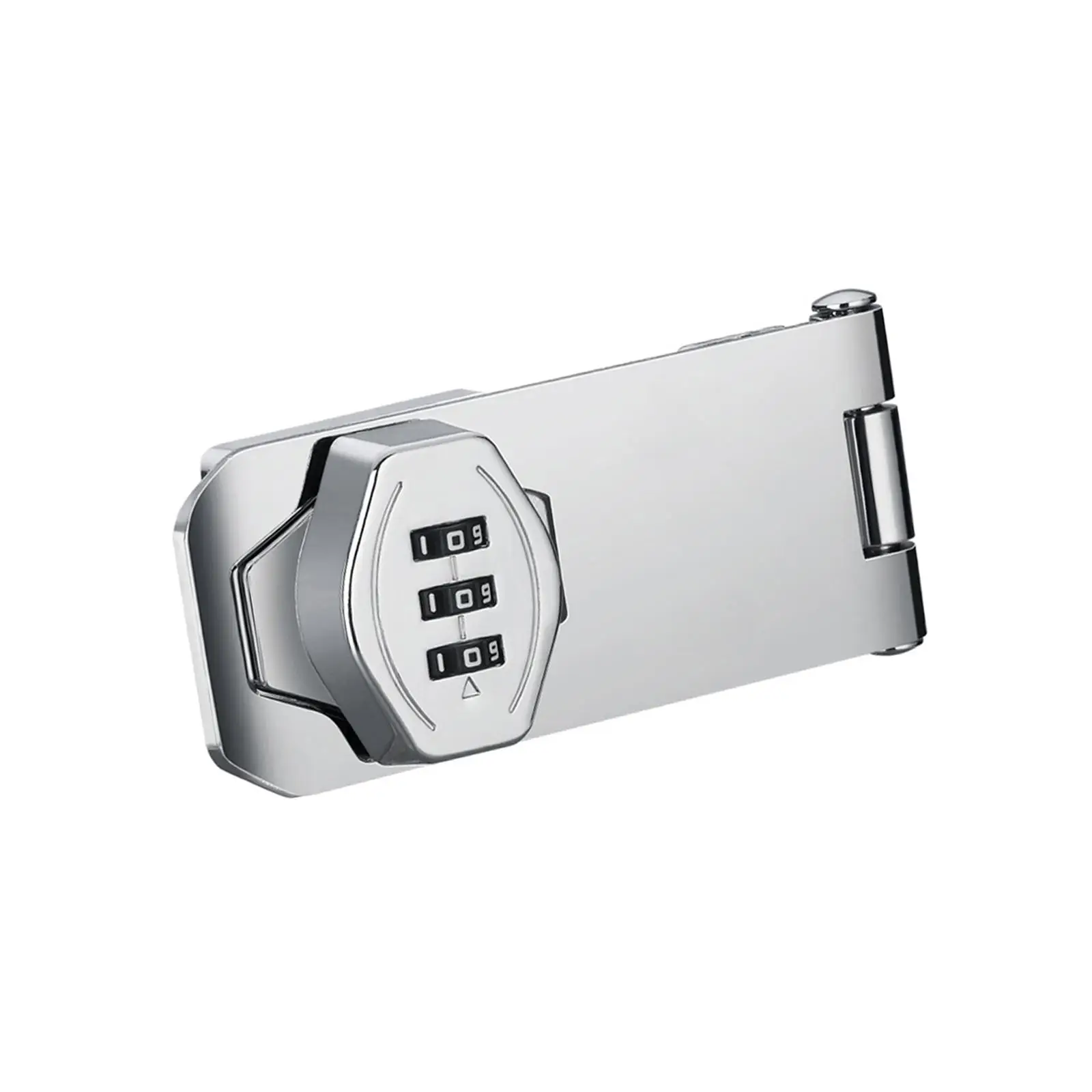 Keyless Cabinet Lock Household Mechanical Password Rotary Hasp Lock Door Password Lock Cabinet Combination Lock for Small Sheds