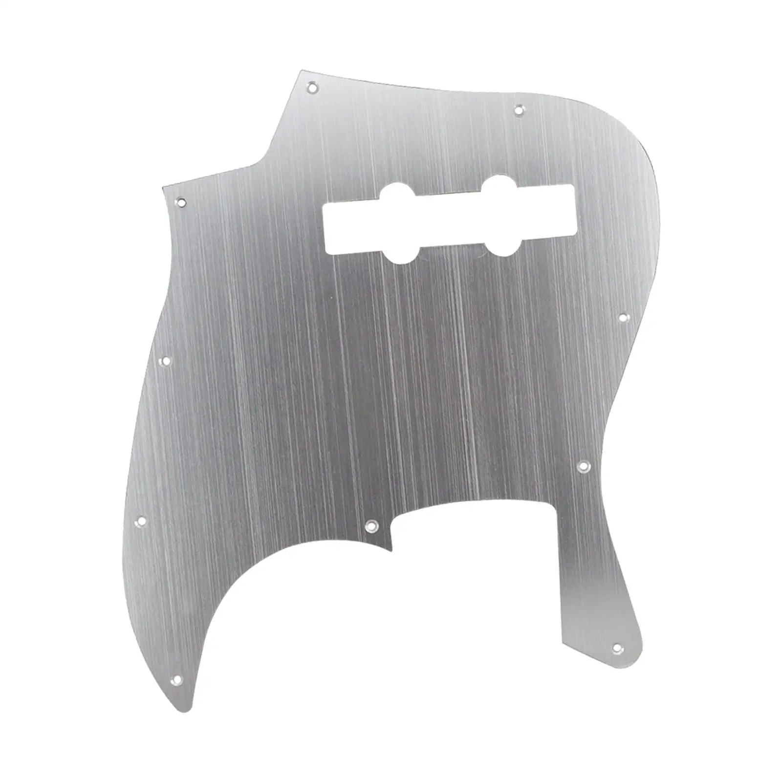 10 Holes Bass Jazz Pickguard Lightweight with Screws Guitar Pickguard for 4 Strings Mexican Standard Bass Instruments Accessory