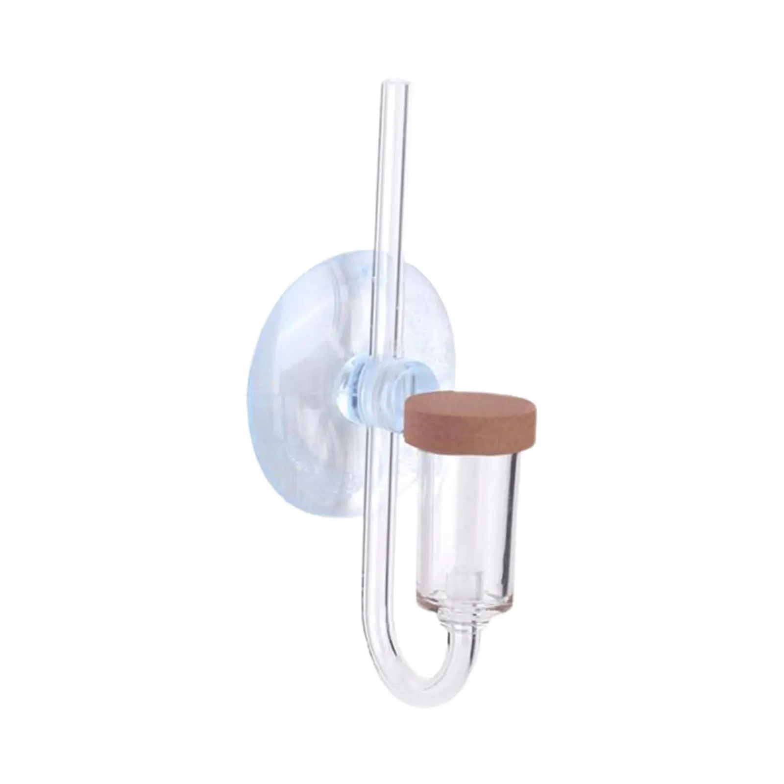 CO2 Diffuser U Shape with Suction Cup Transparent for Aquarium Supplies