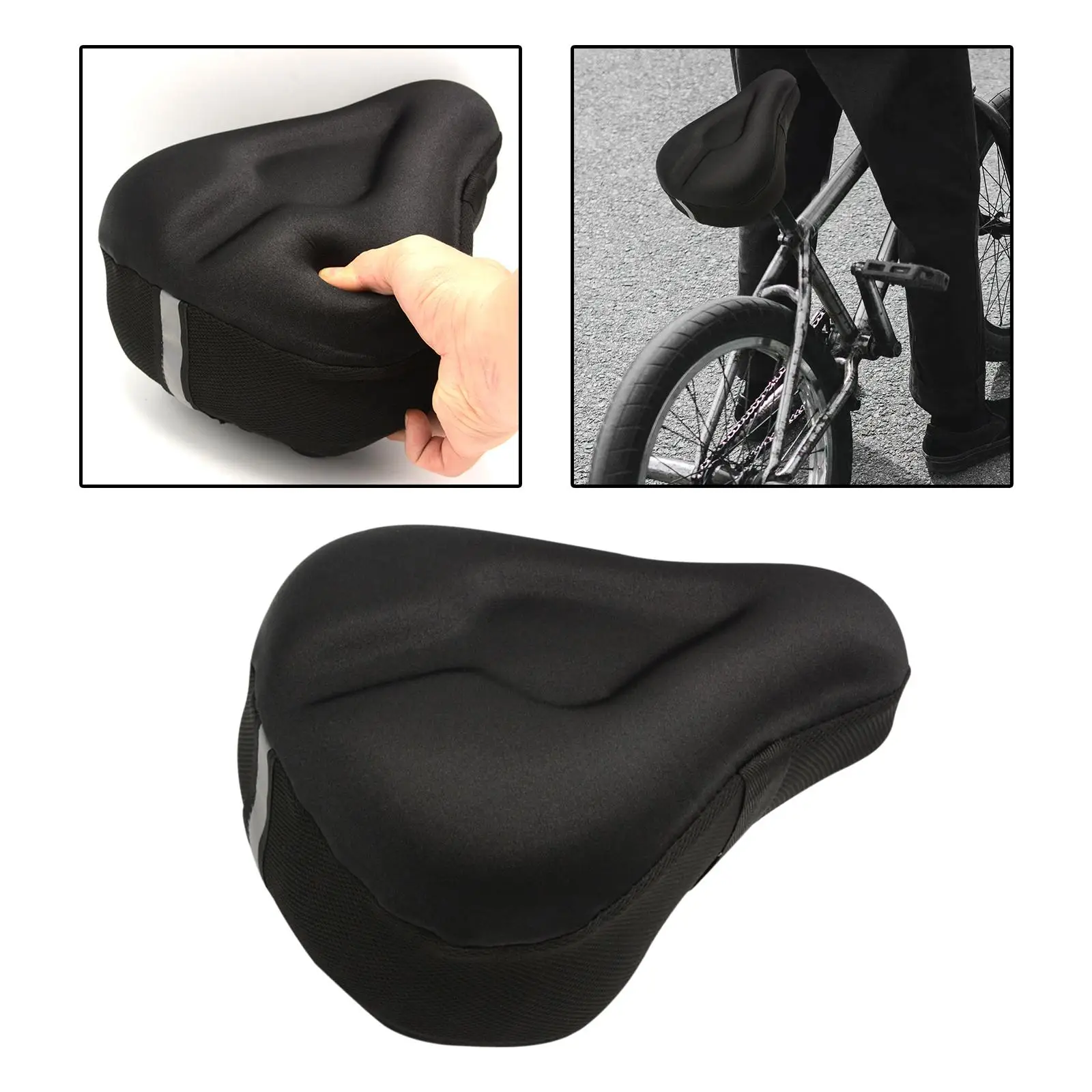 Electric Bicycle Saddle Seat Soft Thickened Electric Bike Pad Cushion Cover Comfortable Road Cycling Breathable Cushion