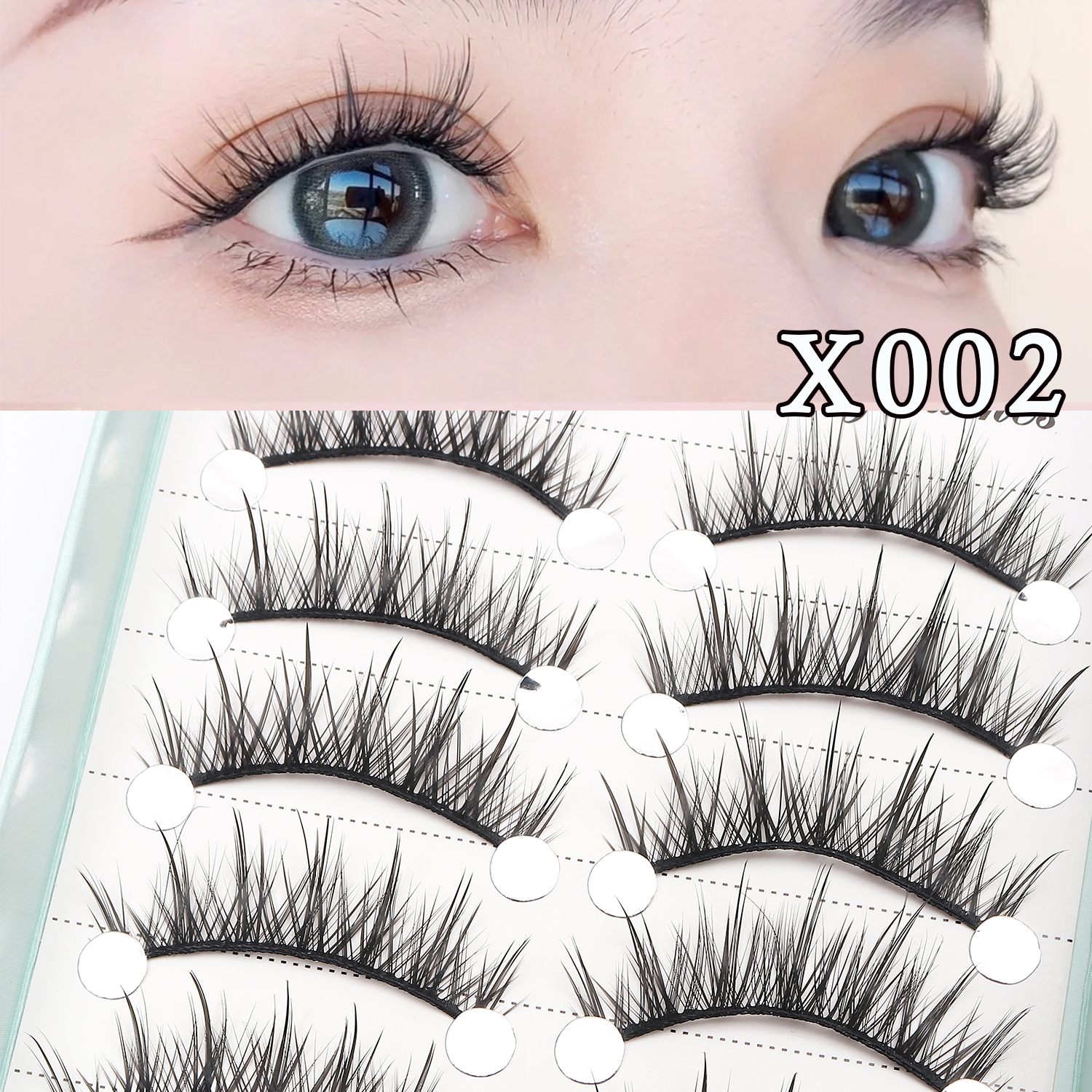 Neue Manga-Wimpern Natürliche Wimpern Weiche Falsche Wimpern Anime-Wimpern für Tägliches Dating-Make-up Dichte Kunstwimpern Manga-Wimpern – Detail 2