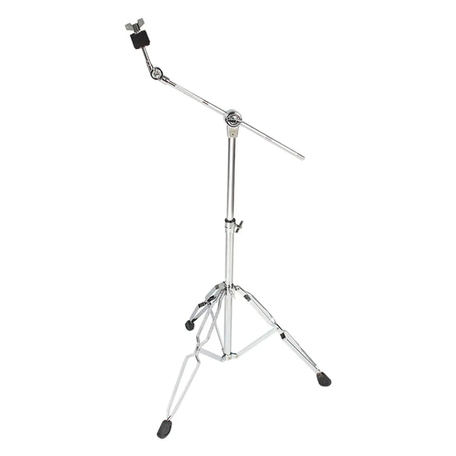 Floor Cymbal Stand Holder Adjustable Foldable Durable Triangular Stand Height Adjustment 80cm-130cm