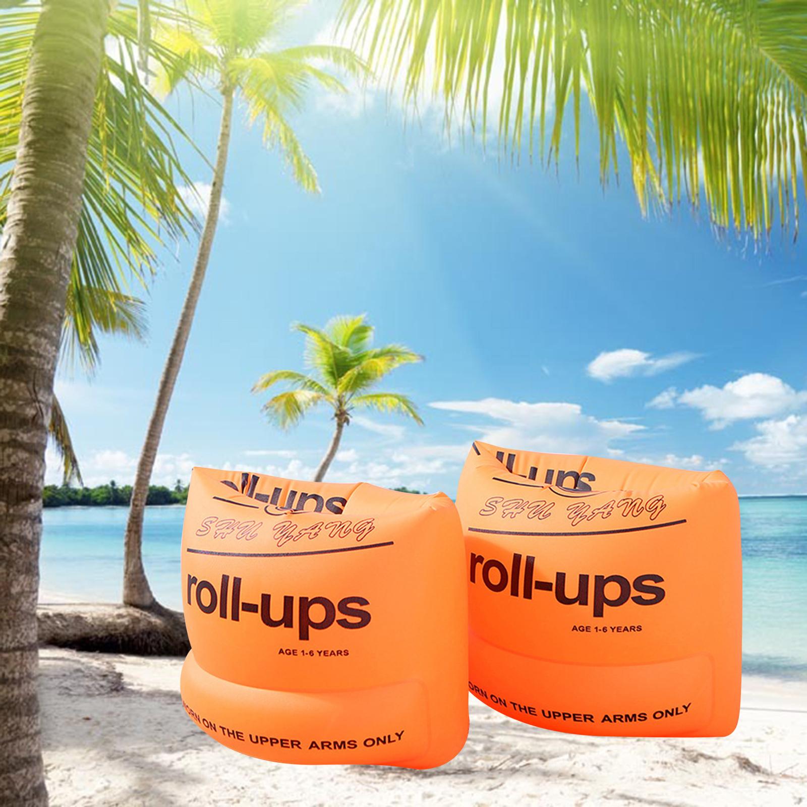 Cute Arm Ring Kids Adult PVC Inflatable Swim Floats Arm Bands Tube Armlets Safety Sleeves for Water Sports Swimming Pool 