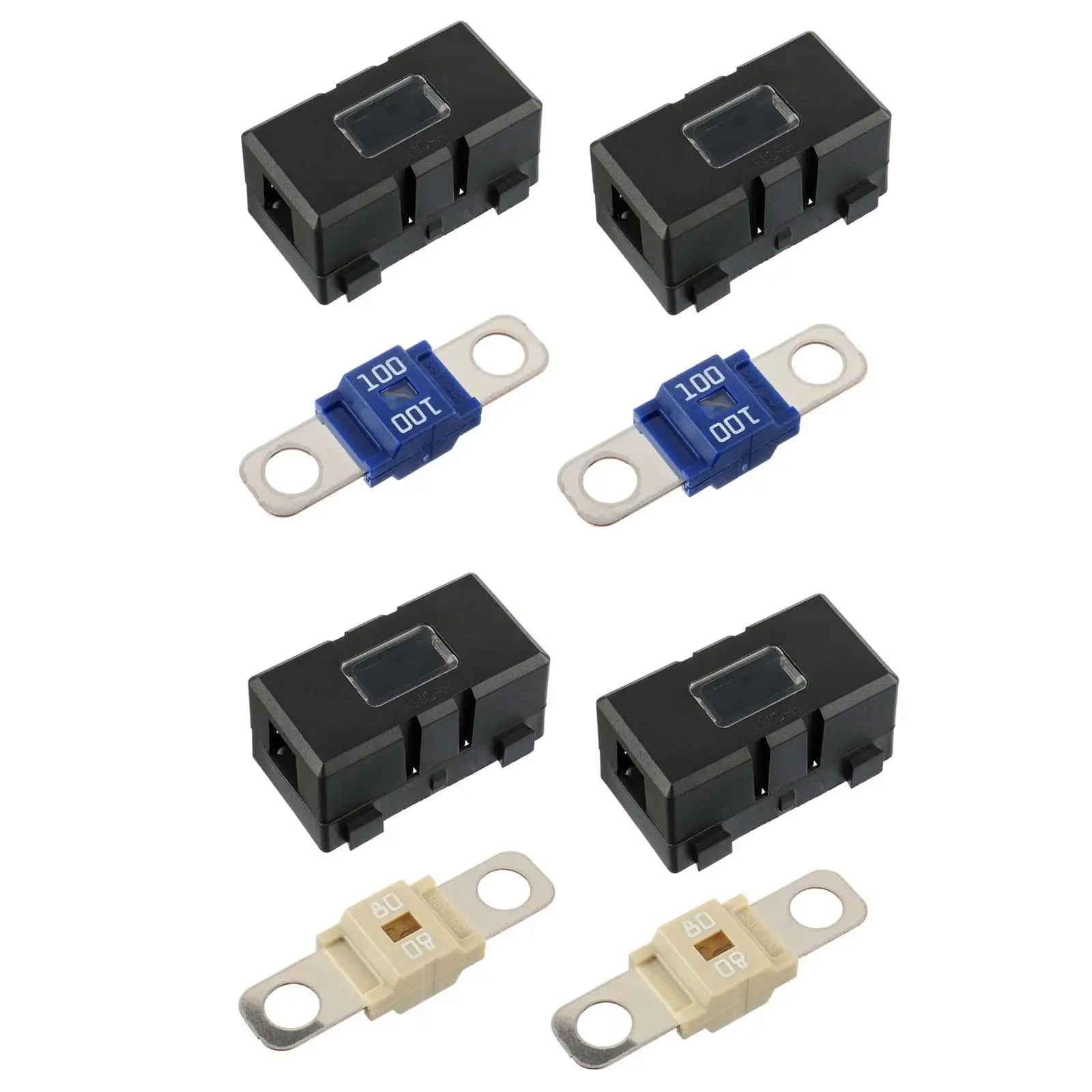 Multipurpose Car Fuse Holder with 2Pcs Fuses Waterproof ans Durable Fuse block for Trucks Cars Vehicles
