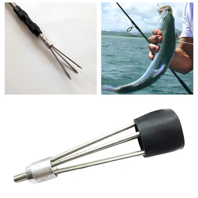 Fish Gigs Outdoor Fish Spear Gaff Hook Fishing Fork Harpoon Tip Pole Spear  Fishing Spear Barbed Diving Spears Gig Accessories - AliExpress