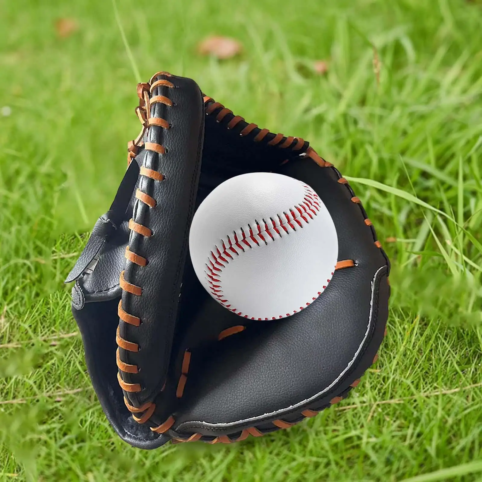 Baseball Catcher Gloves Thickened with Baseball Ball 12.5`` Catching Gloves Softball Gloves Baseball Mitts for Men Women