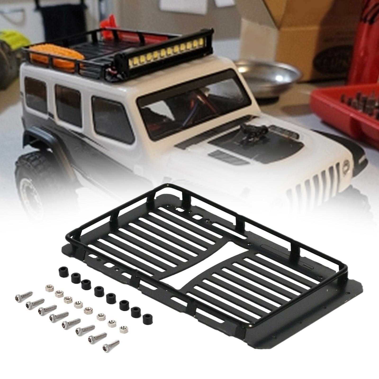 Metal Roof Rack Durable Luggage Carrier for Axial 1/24 RC Rock Crawler Parts