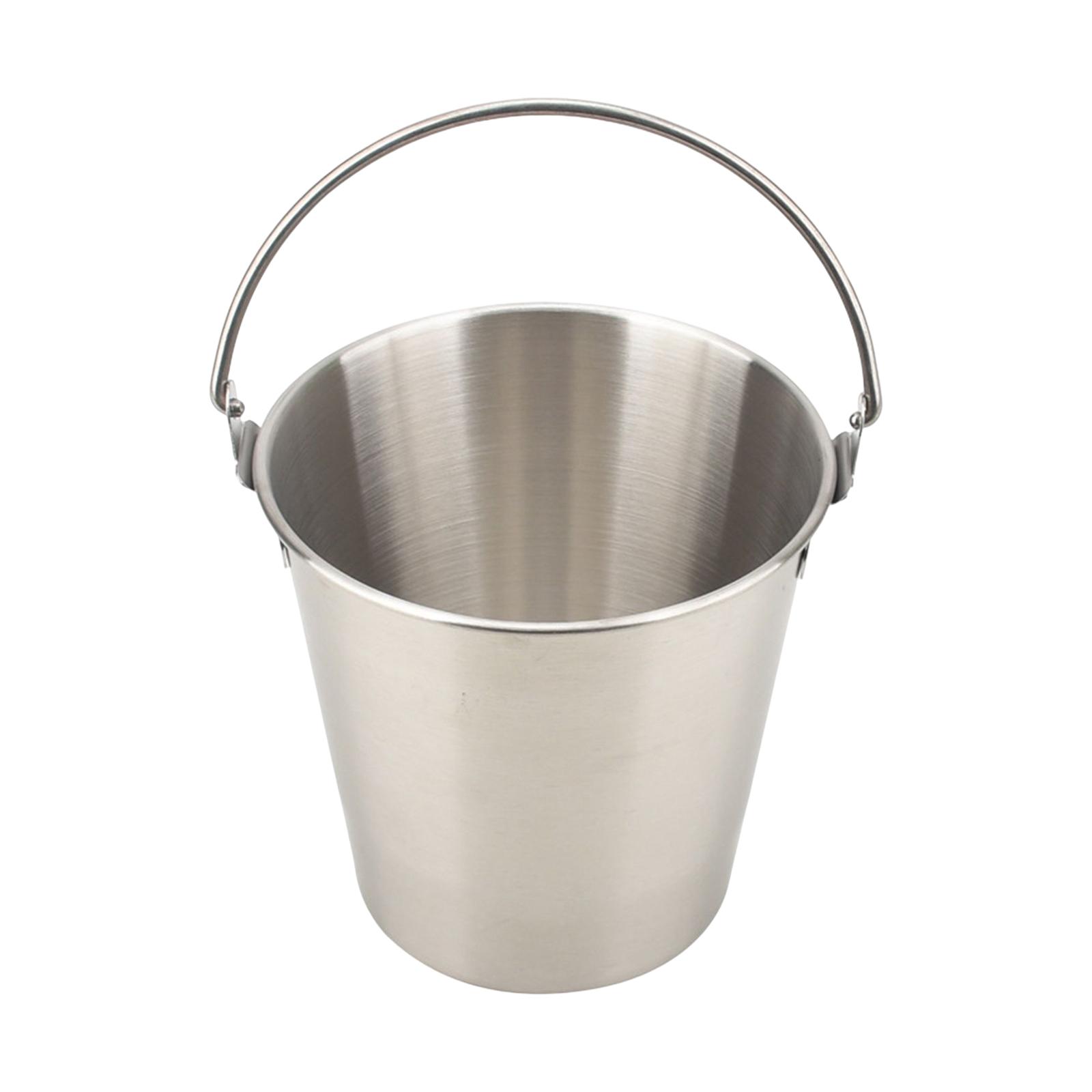 Large Capacity Stainless Steel Bucket, Household Barrel with