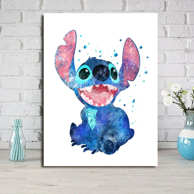 Disney Lilo & Stitch Posters and Prints Paintings Canvas Pictures Anime  Watercolor for Living Room Home Decoration No Frame - AliExpress