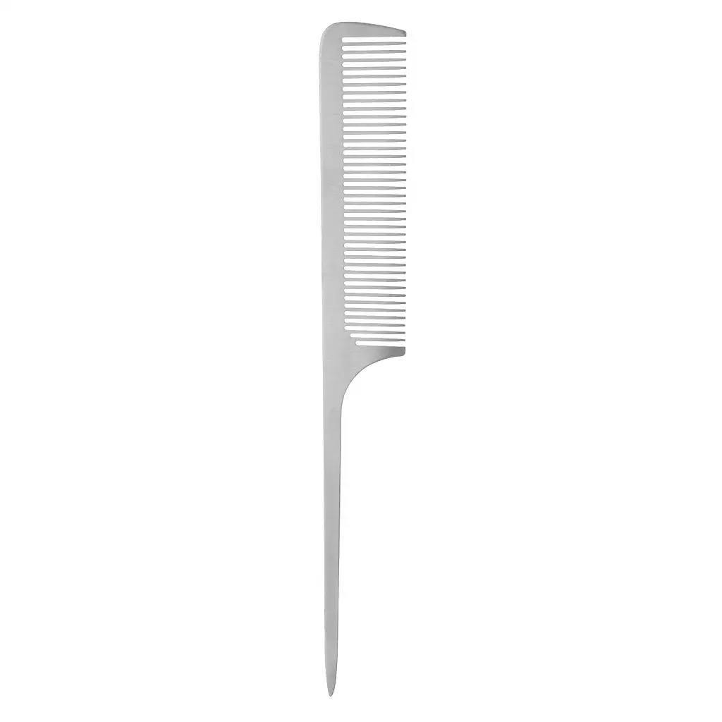 3 Pcs Stainless Salon Barber Hairstyling Hairdressing Comb Hairbrush
