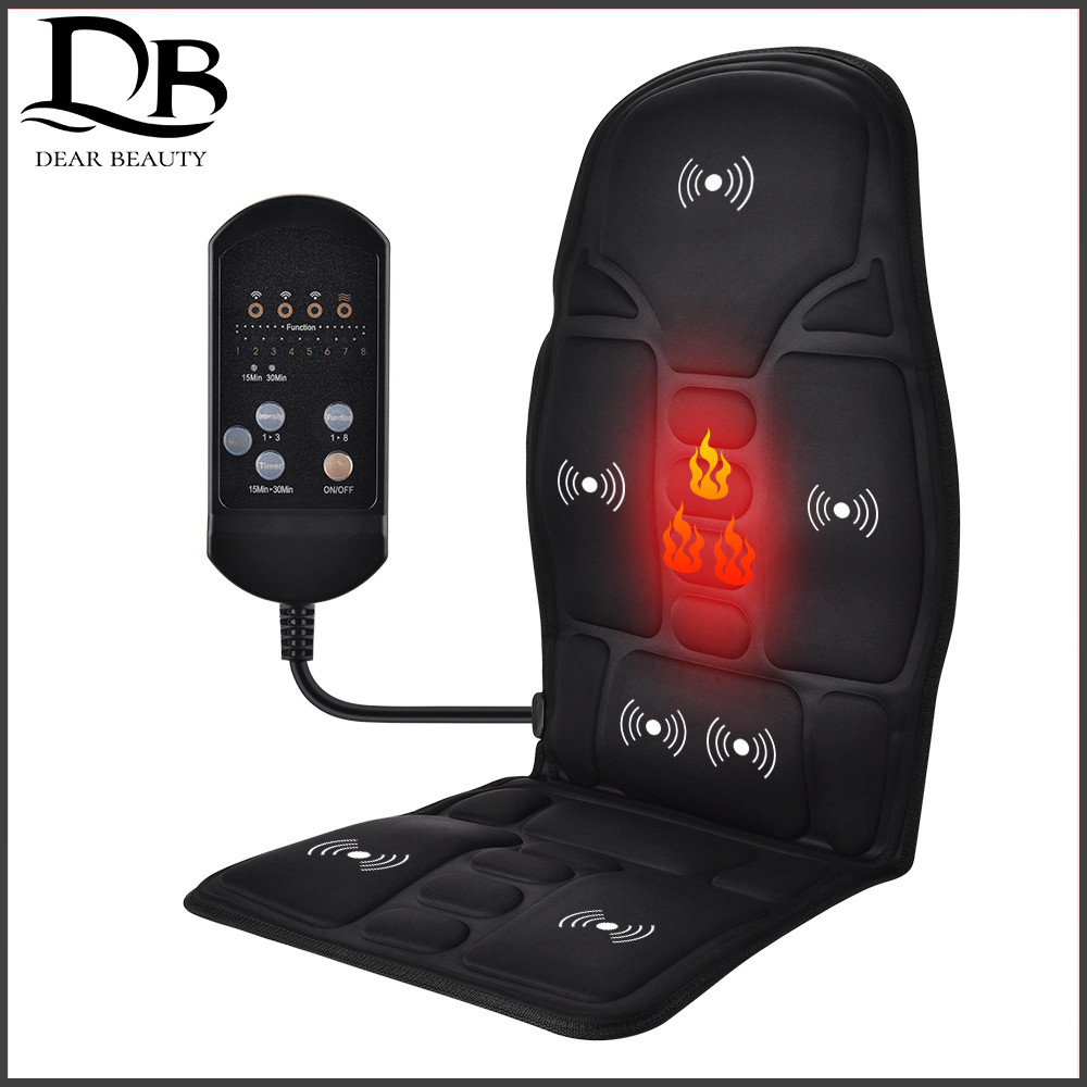 Best of Back Massager Electric Heating Vibrating Massaging Chair Cussion Seat Pad For Car Home Office Lumbar Neck Mattress Pain Health Reviews & Tips