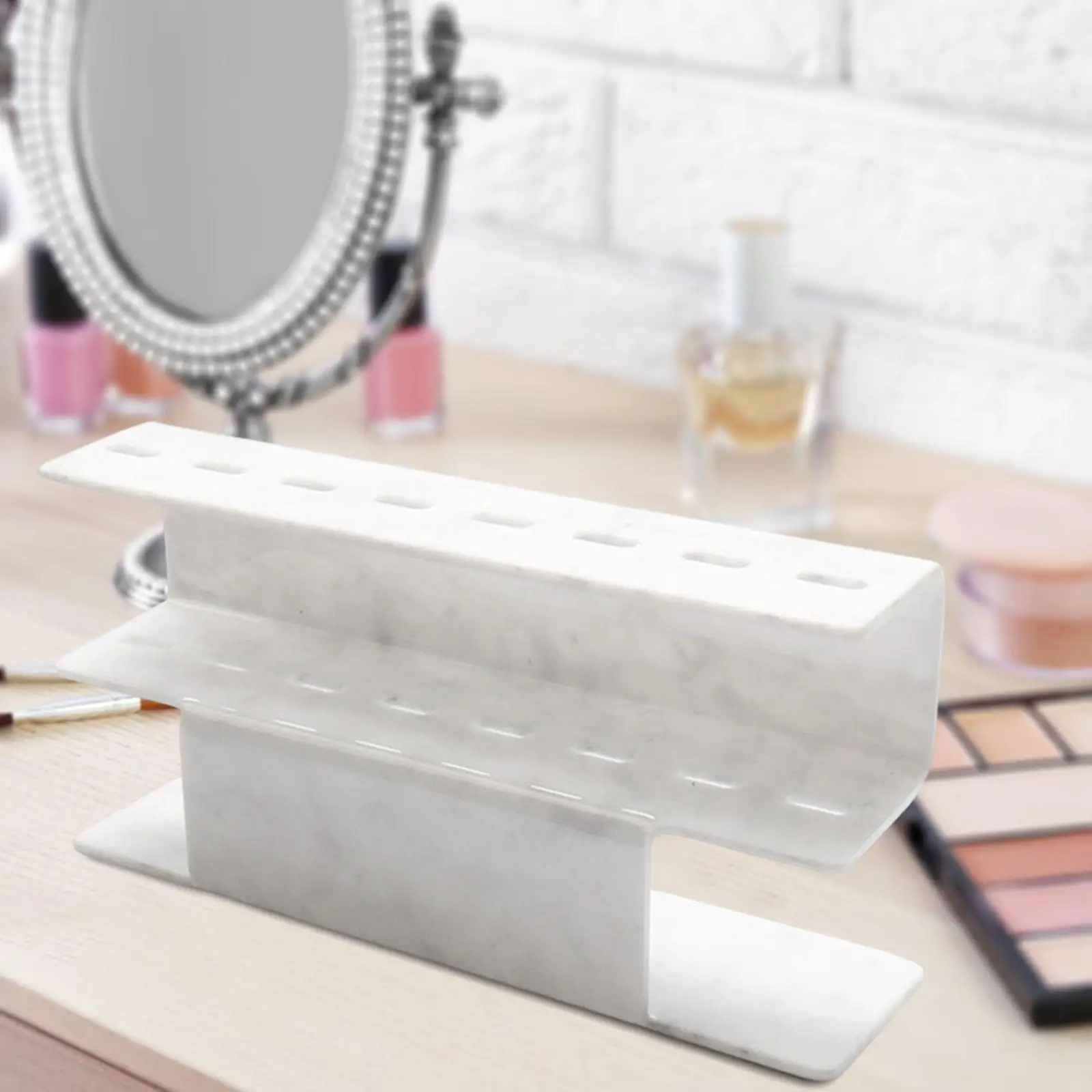 Acrylic Eyelash Grafting Tweezers Stand 8 Holes Makeup Accessories Tweezer Holder for Dresser