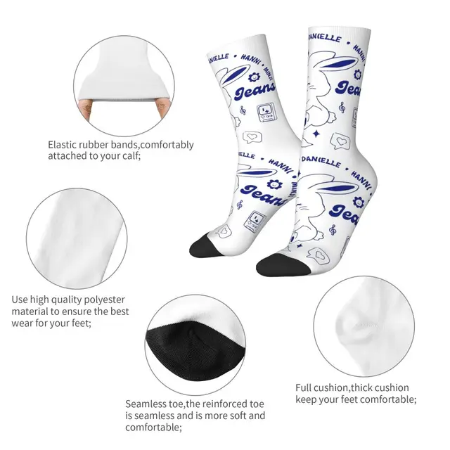 The Fenomenal Newjeans Design Theme Crew Socks Merchandise for Female Male  Cozy Print Socks - AliExpress