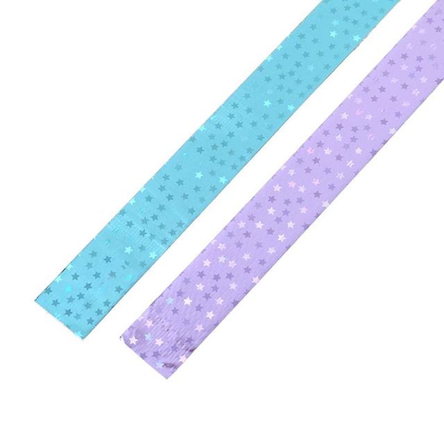 Nastro Olografico Prismatico Per Ginnastica - Decorazione Per Cerchio E Bastone - Foto 3