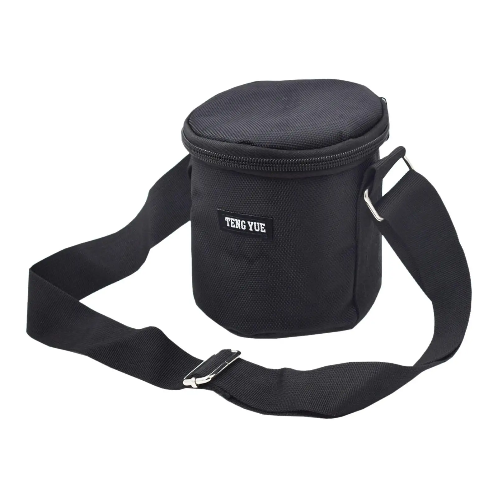 Dumbbell Plates Bag, Adjustable Shoulder Strap Barbell Plates Carrying Bag, Heavy Duty Weight Plates Storage Bag, Black