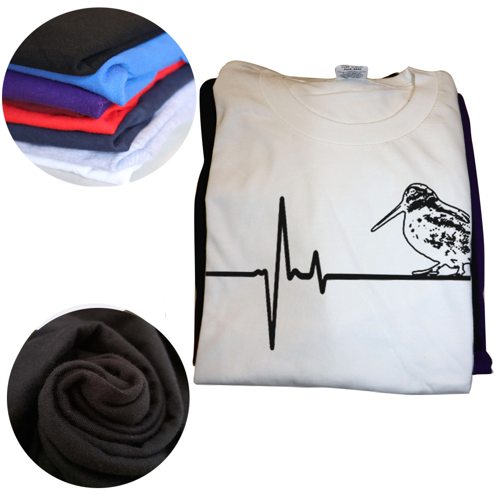Retro Woodcock Bird Hunter Herzschlag T Shirts Baumwolle Streetwear Kurzarm Geburtstag Geschenke Sommer Stil T-shirt Herren Kleidung – Detail 4