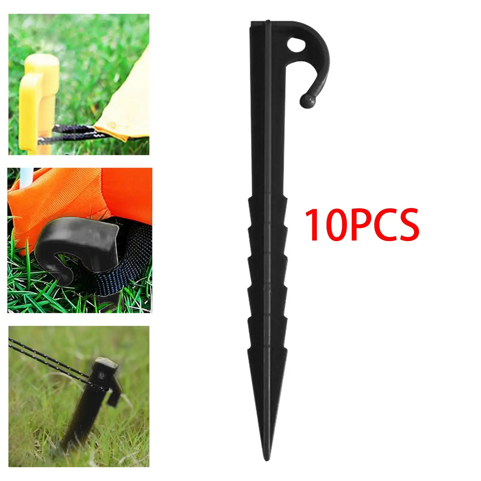 10x Lightweight Tent Stakes Tent Nails Windproof Reusable Unbreakable Rust-Proof