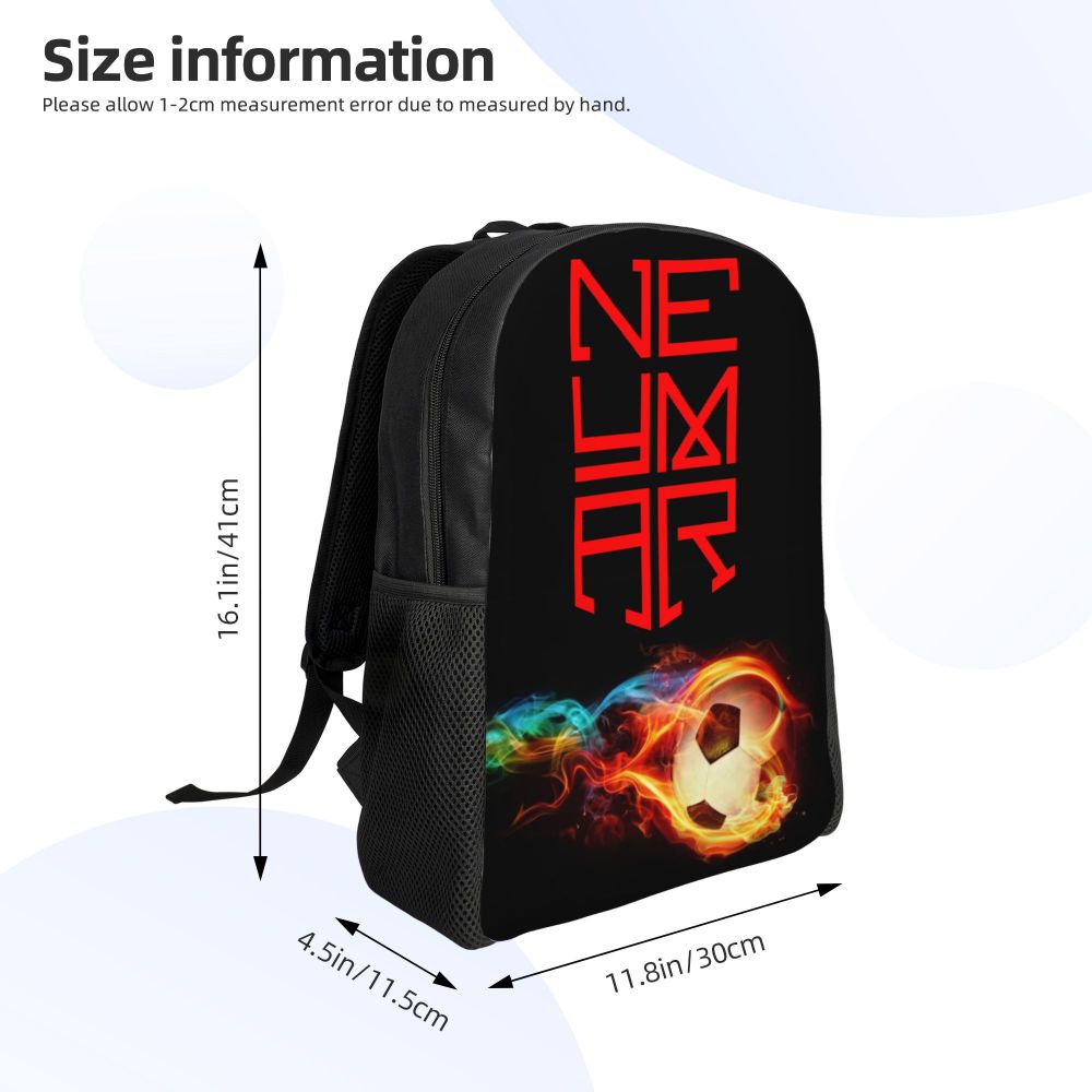 Homens e Mulheres, Escola Laptop Bookbag, Soccer College Student Daypack Bags