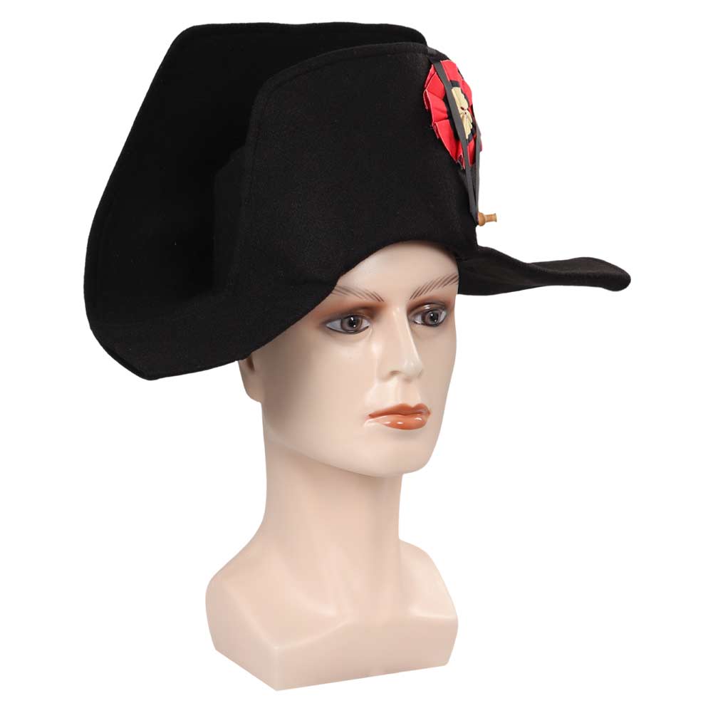 Napoleon Hüte Cosplay Admiral Bicorn Hut Französisch Kapitän Kappe Halloween Karneval Kostüm Zubehör Prop Geschenke Für Erwachsene Männer – Detail 4