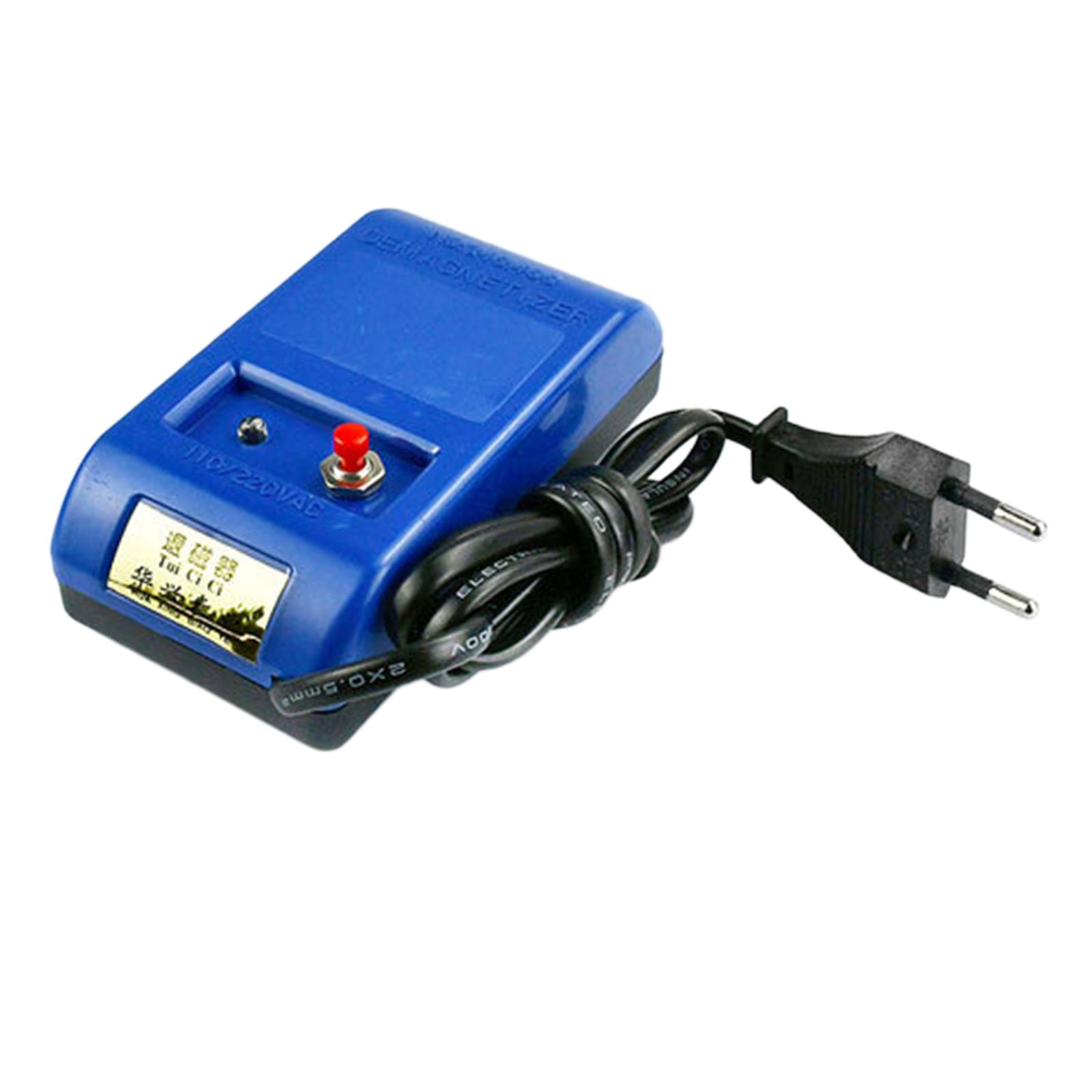 Watch Demagnetizer EU Plug Adjust Time Speed Round Plug Blue for Mechanical Watch