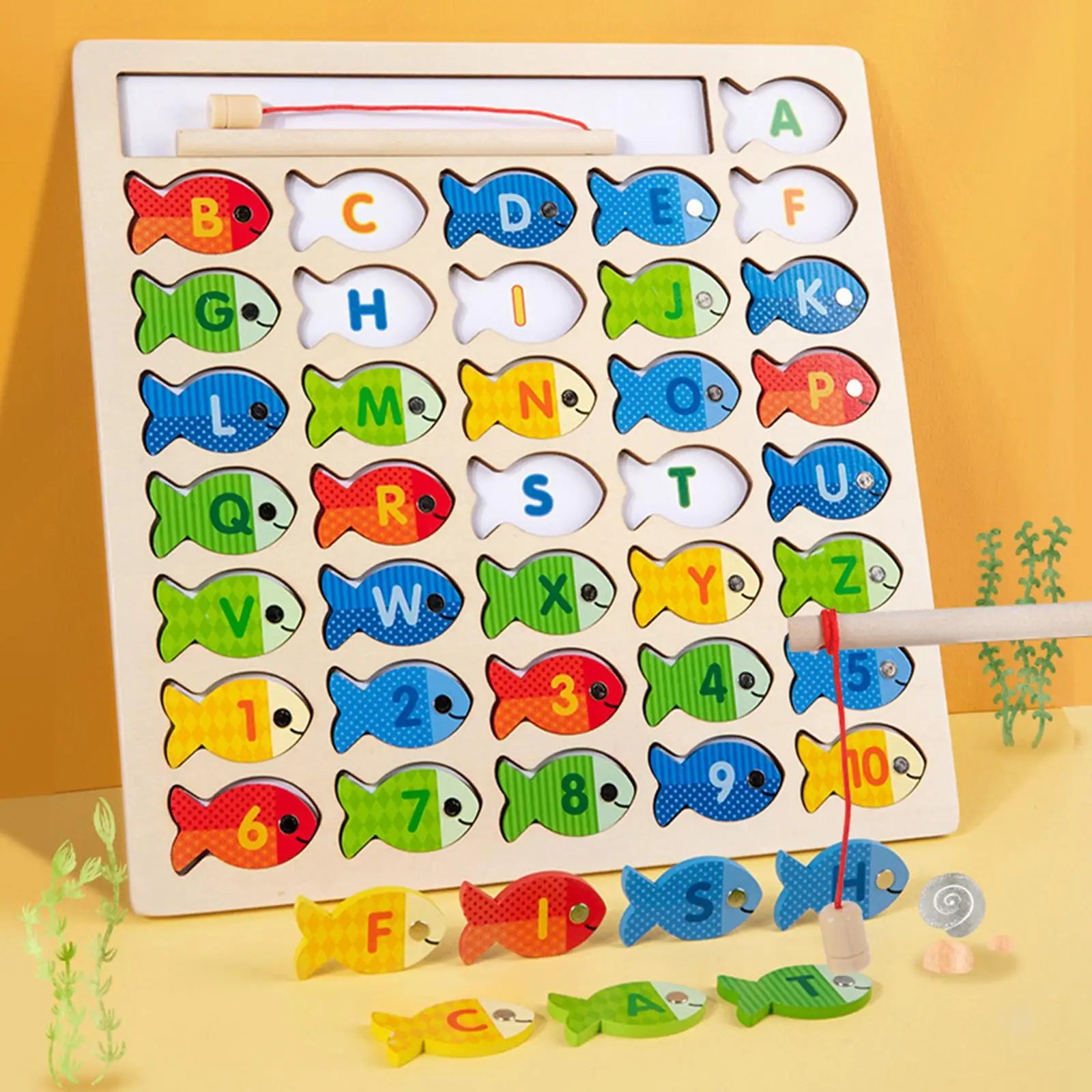 Fishing Game Toy Enlightenment Preschool Board Games Toys Early Educational Montessori for 3 4 5 Years Old Kids Boys Girls